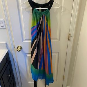 Adrianna Papell asymmetrical dress, multicolor, geometrical